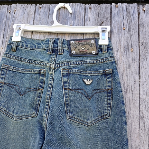 Armani Jeans Straight Leg Mens Size 27 Womens Size 25 Straight Leg Highwaisted - Picture 3 of 5